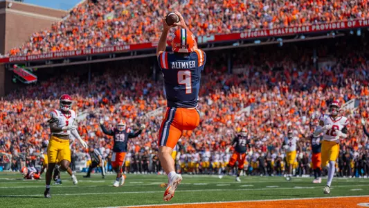 Luke Altmyer touchdown catch vs. USC
