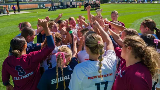 Soccer Huddle vs. Purdue
