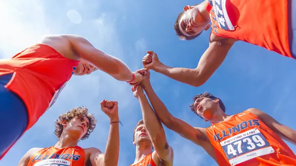 Men's Cross Country Huddle