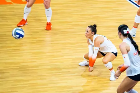 CHAMPAIGN, IL - September 20, 2025 - Photos taken during the match between the Iowa State Cyclones and the Illinois Fighting Illini at Huff Hall in Champaign, IL. Photo By Lucas Sun/Fighting Illini
Libero/Defensive Specialist Lara Žigic (#23)