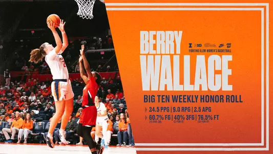 Berry Wallace B1G Honor Roll graphic 11/10/25