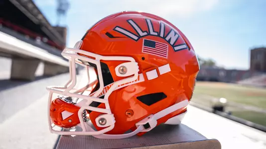 2025 Illinois Football Military Game Helmet