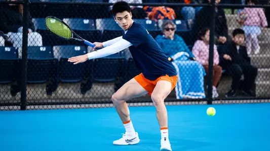 CHAMPAIGN, IL- April 11, 2025 - Photos taken during the Men’s Tennis match against the Ohio State Buckeyes at Atkins Tennis Center in Champaign, IL.
(Phots By Lucas Sun/Illinois Athletics)
