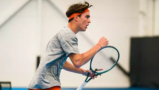 URBANA, IL - January 17, 2025 - Photos taken during the Fighting Illini Invite matches between the Boise State Broncos, Columbia Lions and the Illinois Fighting Illini at Atkins Tennis Center in Urbana, IL. (Photo By Kevin Snyder/Illinois Athletics)