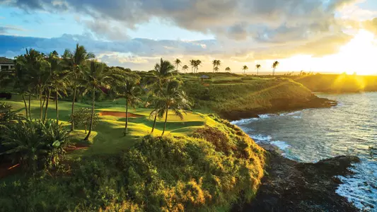 Hole 14 Aerial, Ocean Course at Hokuala, Lihue, Kauai