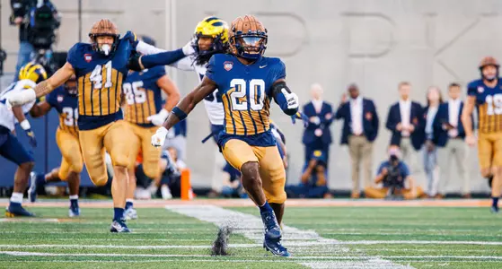 CHAMPAIGN, IL - October 19, 2024 - Photos taken during the game between the Michigan Wolverines and the Illinois Fighting Illini at Memorial Stadium in Champaign,IL. (Photo By Jenny Butler/Illinois Athletics)