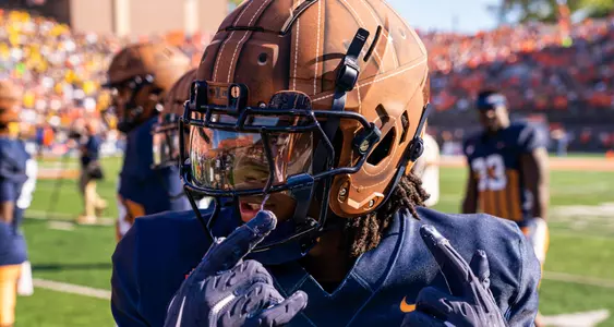 CHAMPAIGN, IL - October 19, 2024 - Photos taken during the match between the Michigan Wolverines and the Illinois Fighting Illini at Memorial Stadium in Champaign,IL. (Photo By Kevin Snyder/Illinois Athletics)