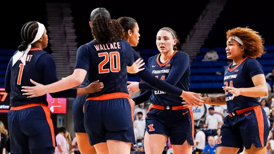 LOS ANGELES, CA- February 20, 2025 - Photos taken during the game between the UCLA Bruins and the Illinois Fighting Illini at Pauley Pavilion in Los Angeles, California (Photo By Madison Dabrowski/Illinois Athletics)