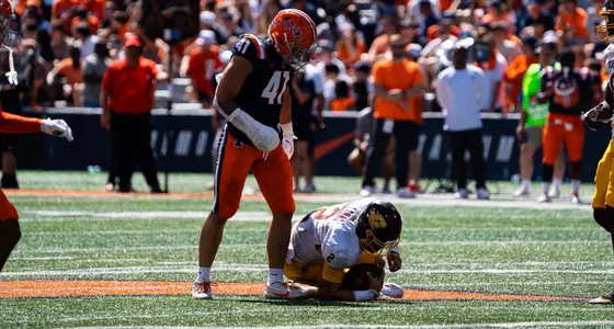 CHAMPAIGN, IL- September 14, 2024 - Photos taken during the match between the Central Michigan Chippewas and the Illinois Fighting Illini at Memorial Stadium in Champaign, IL.
(Phots By Lucas Sun/Illinois Athletics)