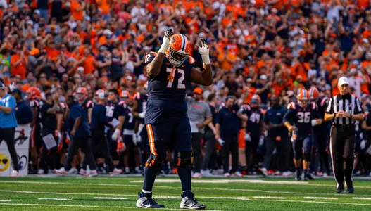 CHAMPAIGN, IL - October 12, 2024 - Photos taken during the match between the Purdue Boilermakers and the Illinois Fighting Illini at Memorial Stadium in Champaign,IL. (Photo By Kevin Snyder/Illinois Athletics)