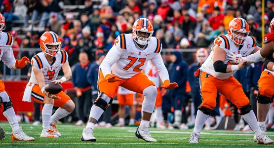 PISCATAWAY, NJ - November 23, 2024 - Photos taken during the game between the Rutgers Scarlet Knights and the Illinois Fighting Illini at SHI Stadium in Piscataway,NJ. (Photo By Kevin Snyder/Illinois Athletics)