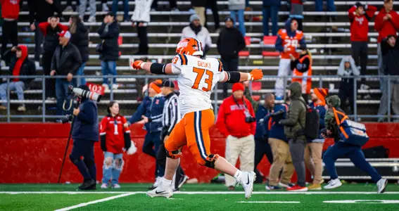 PISCATAWAY, NJ - November 23, 2024 - Photos taken during the game between the Rutgers Scarlet Knights and the Illinois Fighting Illini at SHI Stadium in Piscataway,NJ. (Photo By Kevin Snyder/Illinois Athletics)