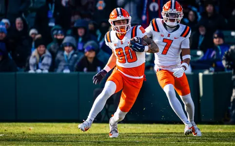 CHICAGO, IL - November 30, 2024 - Photos taken during the game between the Northwestern Wildcats and the Illinois Fighting Illini at Wrigley Field in Chicago,IL. (Photo By Kevin Snyder/Illinois Athletics)