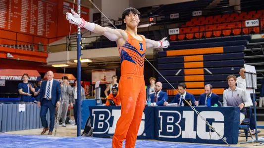 Matthew Vu Nguyen High Bar Dismount vs. Penn State