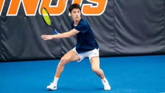 CHAMPAIGN, IL- March 23, 2025 - Photos taken during the Men’s Tennis match against the USC Trojans at Atkins Tennis Center in Champaign, IL.
(Phots By Lucas Sun/Illinois Athletics)