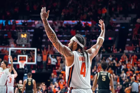 CHAMPAIGN, IL - March 07, 2025 - Photos taken during the game between the Purdue Boilermakers and the Illinois Fighting Illini at State Farm Center in Champaign, IL (Photo By Kevin Snyder/Illinois Athletics)
