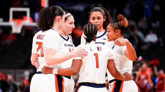 INDIANAPOLIS, IN - March 06, 2025 - Photos taken during the game between the Nebraska Cornhuskers and the Illinois Fighting Illini at Gainbridge Fieldhouse in Indianapolis, IN (Photo By Sofi Klein/Illinois Athletics)