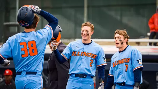 CHAMPAIGN, IL - April 06, 2025 - Photos taken during the game between the Maryland Terrapins and the Illinois Fighting Illini at Illinois Field in Champaign, IL (Photo By Kevin Snyder/Illinois Athletics)