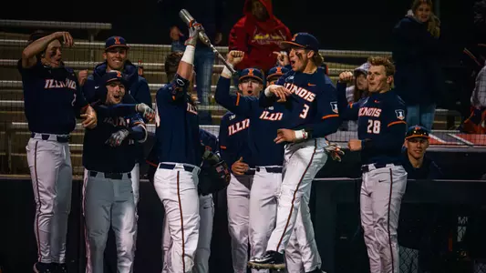 CHAMPAIGN, IL - April 15, 2025 - Photos taken during the game between the SIUE Cougars and the Illinois Fighting Illini at Illinois Field in Champaign, IL (Photo By Kevin Snyder/Illinois Athletics)