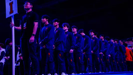 Men's Gymnastics team at NCAAs