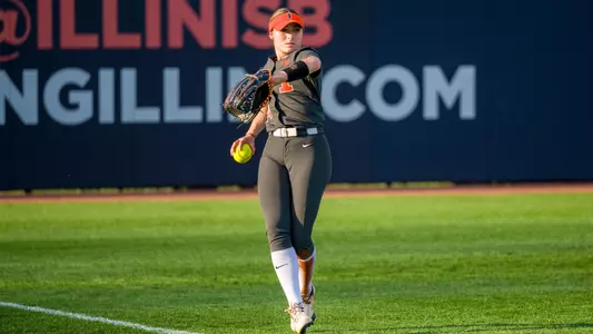 URBANA, IL - April 23, 2025 - Photo taken during the game between the Northern Illinois Huskies and the Illinois Fighting Illini at Eichelberger Field in Urbana, IL. (Photo By Eason Zhou/Illinois Athletics)