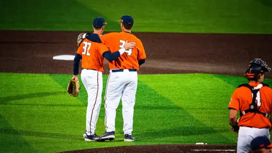 CHAMPAIGN, IL - March 11, 2025 - Photos taken after the game between the Western Illinois Leathernecks and the Illinois Fighting Illini at Illinois Field in Champaign, IL (Photo By Kevin Snyder/Illinois Athletics)