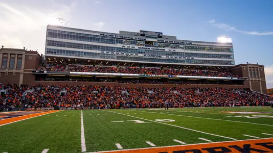 Memorial Stadium west stands 2024