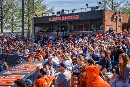 CHAMPAIGN, IL - April 26, 2025 - Photos taken during the game between the Purdue Boilermakers and the Illinois Fighting Illini at Illinois Field in Champaign, IL (Photo By Kevin Snyder/Illinois Athletics)