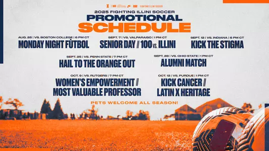 2025 Soccer Promo Schedule