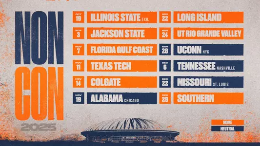 Illini MBB 2025-26 NonCon Schedule