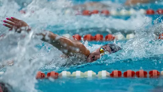 CHAMPAIGN, IL - January 16, 2026 - \sd during the meet between the SD and the Illinois Fighting Illini at the Arc Pool in Champaign, IL. Photo By Ashley Ray/Fighting Illini