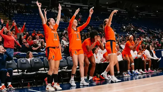 CHAMPAIGN, IL - January 11 2026 - The game between the Penn State Lady Lions and the Illinois Fighting Illini at Bryce Jordan Center in State College, PA. Photo By Illinois Athletics