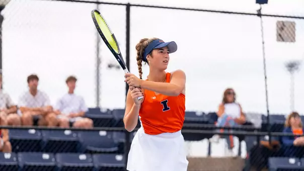 Tess Bucher during the ITA Midewst Regionals at Atkins Tennis Center in Champaign, IL on October 09, 2026. Photo By Ashley Ray/Fighting Illini
