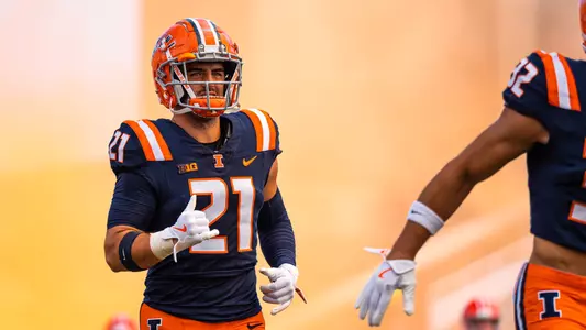 CHAMPAIGN, IL - September 14, 2024 - Photos taken during the game between the Central Michigan Chippewas and the Illinois Fighting Illini at Memorial Stadium in Champaign,IL. (Photo By Aaron Quinn/Illinois Athletics)
