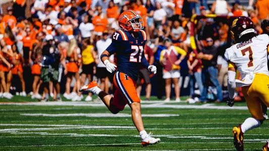 CHAMPAIGN, IL - September 14, 2024 - Photos taken during the game between the Central Michigan Chippewas and the Illinois Fighting Illini at Memorial Stadium in Champaign,IL. (Photo By Jenny Butler/Illinois Athletics)