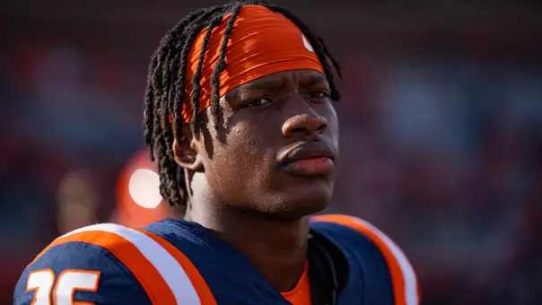 CHAMPAIGN, IL - November 15, 2025 - Linebacker Ismael Kante (#26) during the game between the University of Maryland Terrapins and the Illinois Fighting Illini at Memorial Stadium in Champaign, IL. Photo By Quinten Truitt