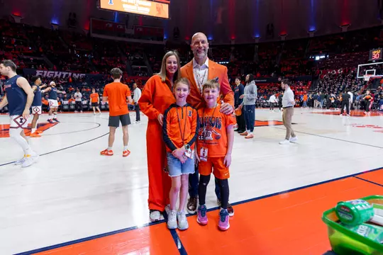 CHAMPAIGN, IL - February 15, 2026 - Athletic Director Josh Whitman during the game between the Indiana Hoosiers and the Illinois Fighting Illini at State Farm Center in Champaign, IL. Photo By Ashley Ray/Fighting Illini