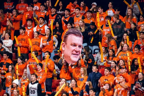 CHAMPAIGN, IL - December 13, 2025 - The game between the Nebraska Cornhuskers and the Illinois Fighting Illini at State Farm Center in Champaign, IL. Photo By Ashley Ray/Fighting Illini