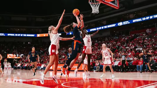 LINCOLN, NE - January 24, 2026 - Photos taken during the away game between the Nebraska Cornhuskers and the Illinois Fighting Illini in Lincoln, NE. (Photo By Madison Dabrowski/Illinois Athletics)