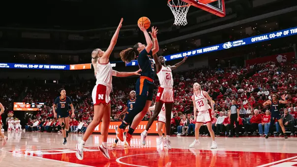 LINCOLN, NE - January 24, 2026 - Photos taken during the away game between the Nebraska Cornhuskers and the Illinois Fighting Illini in Lincoln, NE. (Photo By Madison Dabrowski/Illinois Athletics)