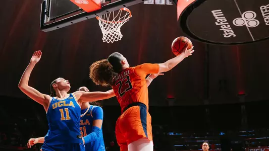 CHAMPAIGN, IL - January 28, 2026 - Photos taken during the women's basketball game between the UCLA Bruins and the Illinois Fighting Illini at SFC in Champaign, IL. (Photo By Madison Dabrowski/Illinois Athletics)