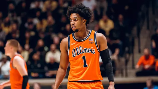 Image Taken At Illinois Fighting Illini vs. Purdue Boilermakers Men’s Basketball Game, Mackey Arena, West Lafayette, IN, Saturday, January 24, 2026. Courtney Bay/Illinois Athletics