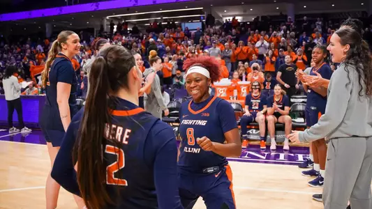 February 22, 2026 - The game between the Northwestern Wildcats and the Illinois Fighting Illini. Photo By Madison Dabrowski/Illinois Fighting Illini