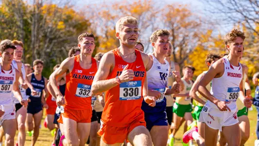 Savoy, IL - November 01, 2024 - Photos taken during 2024 Big Ten Cross Country Championships at Orange & Blue Golf Course in Savoy, IL. (Photo By Kevin Snyder/Illinois Athletics)