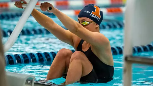 CHAMPAIGN, IL- Feburary 01, 2025 - Photos taken during the Swim and Dive meet against Eastern Illinois at the Activities and Recreation Center in Champaign, IL.
(Phots By Lucas Sun/Illinois Athletics)