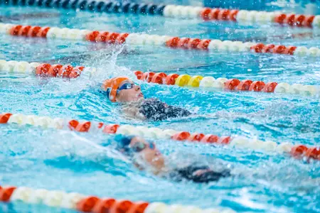 CHAMPAIGN, IL - October 04, 2025 - Michelle Kaner during the meet between the Orange&Blue SD and the Illinois Fighting Illini at the Arc Pool in Champaign, IL. Photo By LS