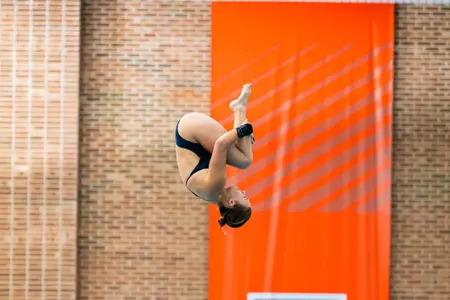 CHAMPAIGN, IL - October 04, 2025 - Carlie Rose during the meet between the Orange&Blue SD and the Illinois Fighting Illini at the Arc Pool in Champaign, IL. Photo By LS