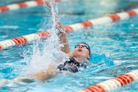 CHAMPAIGN, IL - January 16, 2026 - Sophia Paduano during the meet between the Nebraska Cornhuskers and the Iowa Hawkeyes and the Illinois Fighting Illini at the Arc Pool in Champaign, IL. Photo By Ashley Ray/Fighting Illini