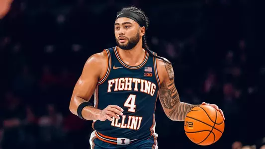 Image Taken At Illinois Fighting Illini vs. Ohio State Buckeyes Men’s Basketball Game, Value City Arena, Columbus, OH, Tuesday, December 9, 2025. Courtney Bay/Illinois Athletics