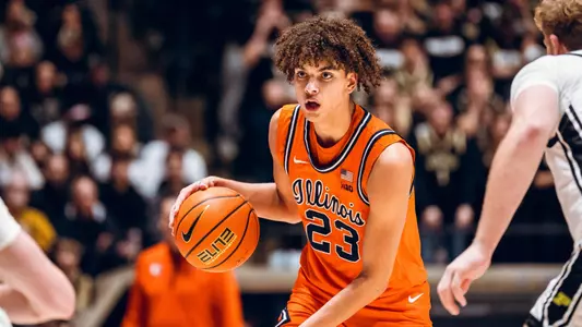 Image Taken At Illinois Fighting Illini vs. Purdue Boilermakers Men’s Basketball Game, Mackey Arena, West Lafayette, IN, Saturday, January 24, 2026. Courtney Bay/Illinois Athletics